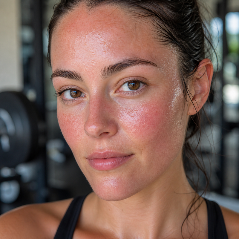 Post-workout skin